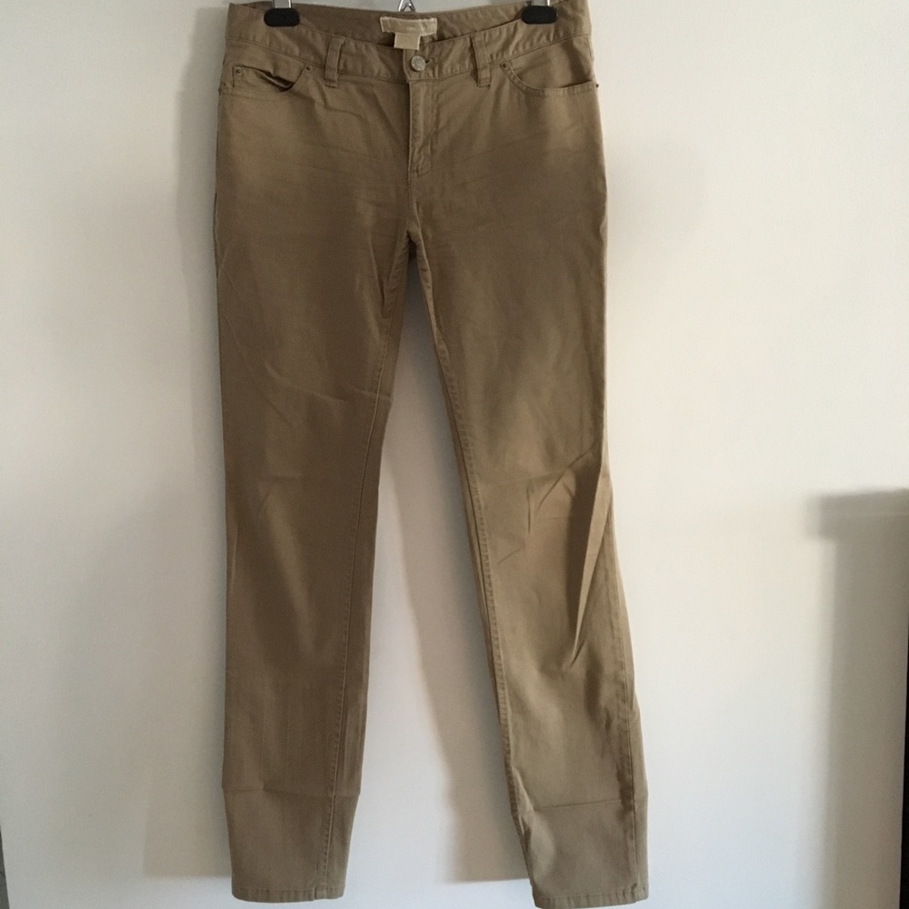 Women’s Michael Kors tan khaki cotton dress pants size 4